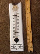 Vintage Murphy Miles Fuel Oils Thermometer Original Metal Wall porcelain - £156.27 GBP