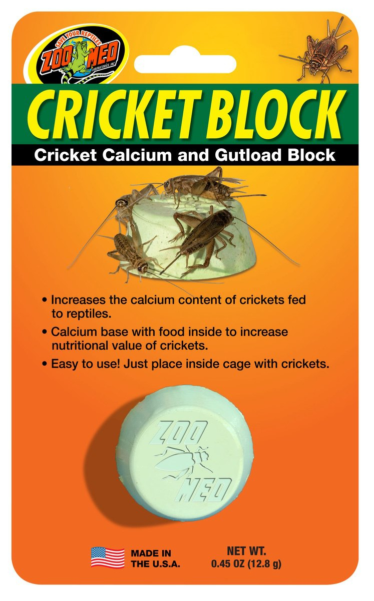 Zoo Med Cricket Block Cricket Calcium and Gutload Block 1 count Zoo Med Cricket  - $12.28