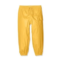Hatley Boy&#39;s Childrens Splash Pant -Yellow Plain Rain Trousers, Yellow, ... - $19.00