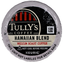 Tully’s Hawaiian Blend Coffee, Extra Bold Medium Keurig K-Cup Pods 66ct ... - $29.69