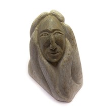 Vintage Ben Henry Six Nations Ont. Canada 1990 Carved Soapstone Man or W... - $272.25