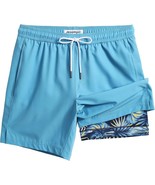 Mens Swim Trunks with Compression Liner 7 Inch Inseam Mens BathingSuit Q... - €18,61 EUR