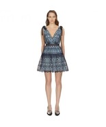 Self Portrait Tiered Circle Floral Lace Mini Dress Size 10 NWT - £115.02 GBP