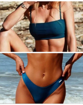 Blackbough Zoe Top Moderate Bottom Bikini 2pc Set Size S/L - £71.14 GBP