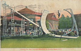 Ontario Beach Ny~Looping The GAP-OUTDOOR Bicycle Trick EXHIBITION~1907 Postcard - £11.76 GBP