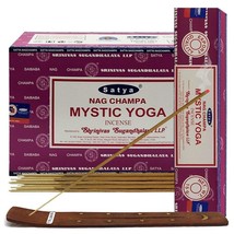 Satya Nag Champa Mystic Yoga Agarbatti Incense Sticks  15g x 12 Boxes = ... - $19.99