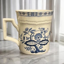 Vintage 2-Kensington Mugs Staffordshire England Ironstone Coffee Cup Blu... - $23.76