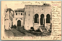 Moorish Prison Tangiers Morocco Cover to Brooklyn NY 1908 UDB Postcard F15 - £7.89 GBP