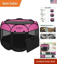 Durable 36x36x23 Medium Dog Playpen - Foldable Indoor/Outdoor Pet Kennel... - $101.99