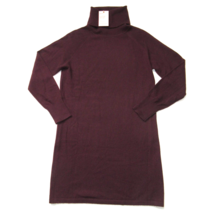 NWT Quince Mongolian Cashmere Turtleneck Mini in Burgundy Sweater Dress M - $71.28