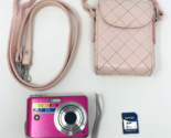WORKING GE General Electric A735 Pink Digital Camera w/ Memory Card + Case - $39.99