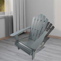 Outdoor Or Indoor Wood Adirondack Chair - Walnut - £107.68 GBP