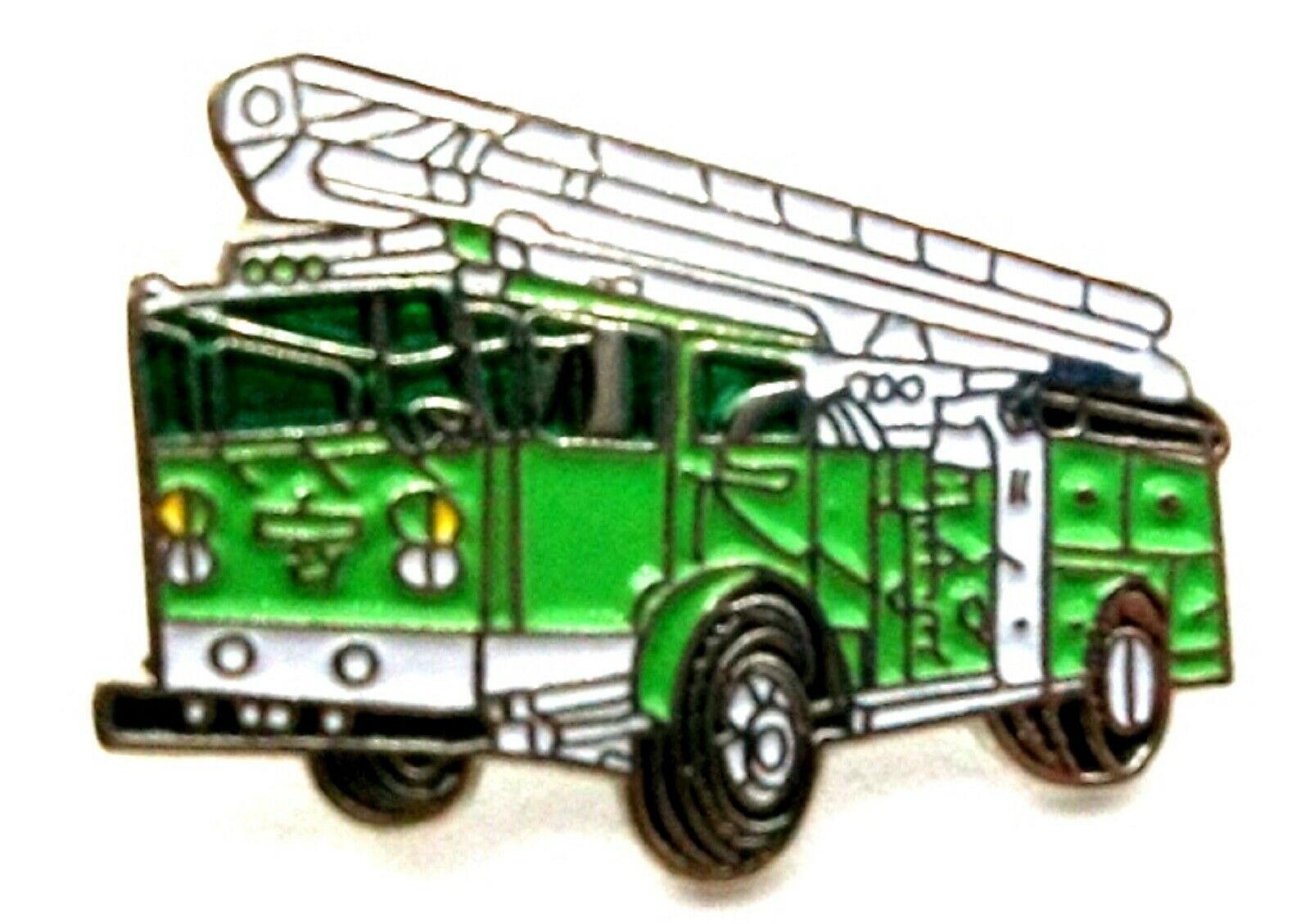 Green Fire Truck Hat Tac or Lapel Pin - $6.00
