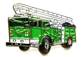 Green Fire Truck Hat Tac or Lapel Pin - £4.88 GBP