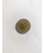 Argentina 10 Pesos 1977 Coin Sun of May Wheat Design Coin - $3.93 CAD