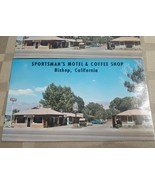 Bishop, CA California  SPORTSMAN&#39;S MOTEL &amp; COFFEE SHOP Roadside ca1950s ... - £3.91 GBP