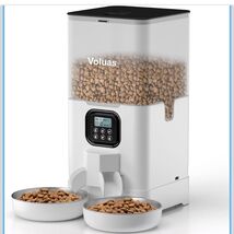 Voluas Automatic Pet Feeder for 2 Cats Or Dogs Dry Food Dispenser 6.0L W... - $20.47