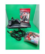 Sony PlayStation PS3 Super Slim 250GB Console W/4 Games, Controller &amp; Cords - $125.00