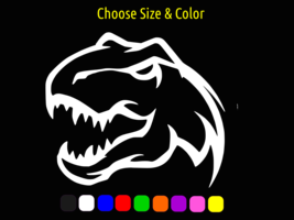 Tyrannosaurus Rex T Rex Tribal Dinosaur Decal Window Laptop Choose Size Color - £2.22 GBP+