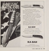1989 Print Ad Ka-Bar USMC Fighting Knives Since 1898 Cleveland,Ohio - $14.86