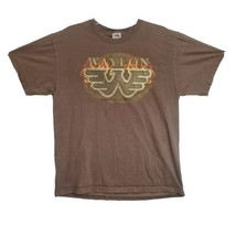 Vintage Y2K Waylon Nashville Rebel Brown Band T-Shirt Size Large - $23.71