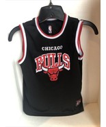 NBA Boy&#39;s CHICAGO BULLS Black Red Basketball Jersey, Size 10-12 - $135.51 MXN