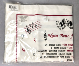 Nota Bene for Musicians Tea Towel Cotton 18.5x30 by Music Notables New - $12.00