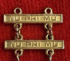 Beta Sigma Phi Nu Phi Mu Bar Woman of the Year Badge - $13.30