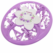 Plastic Laundry Hanger with 18 Clips, 13.75x13.75 Inch Drying Rack Purple - $12.86