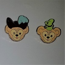 2 Disney Duffy Bear Metal Pins Lot Pirates of Caribbean Goofy Hidden Mickey - £15.58 GBP