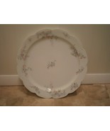 Round HAVILAND Co Chop Plate 12-13” LIMOGES France Scallops Floral Platt... - £33.73 GBP