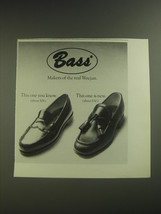 1974 Bass Shoes Advertisement - Bass Makers of the real Weejun - $18.49