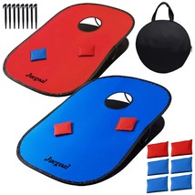 3X2Ft Collapsible Able Cornhole Game Set With 2 Cornhole Boards, 10 Be - £34.84 GBP