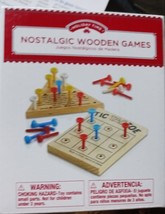 New Holiday Time Nostalgic Wooden Games Stocking Stuffer Idea - £7.04 GBP