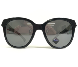 Oakley Gafas Bajo Llave OO9433-0754 Negro Brillante Redondo Monturas Con Gris - £84.67 GBP