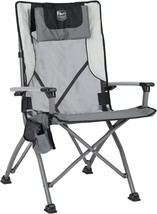 Timber Ridge Camping Chair, Foldable, Alloy Steel, Gray/Black, 22 Point ... - £73.48 GBP