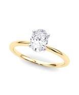 14K Yellow Gold Oval Cut Lab Grown Diamond Engagement Ring 0.50ctw to 4.... - $1,373.51 CAD+