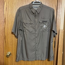 Men&#39;s Spider Wire XL Short Sleeve Fishing button up shirt Lightly worn T... - €15,56 EUR