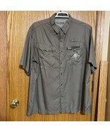 Men&#39;s Spider Wire XL Short Sleeve Fishing button up shirt Lightly worn T... - $17.59
