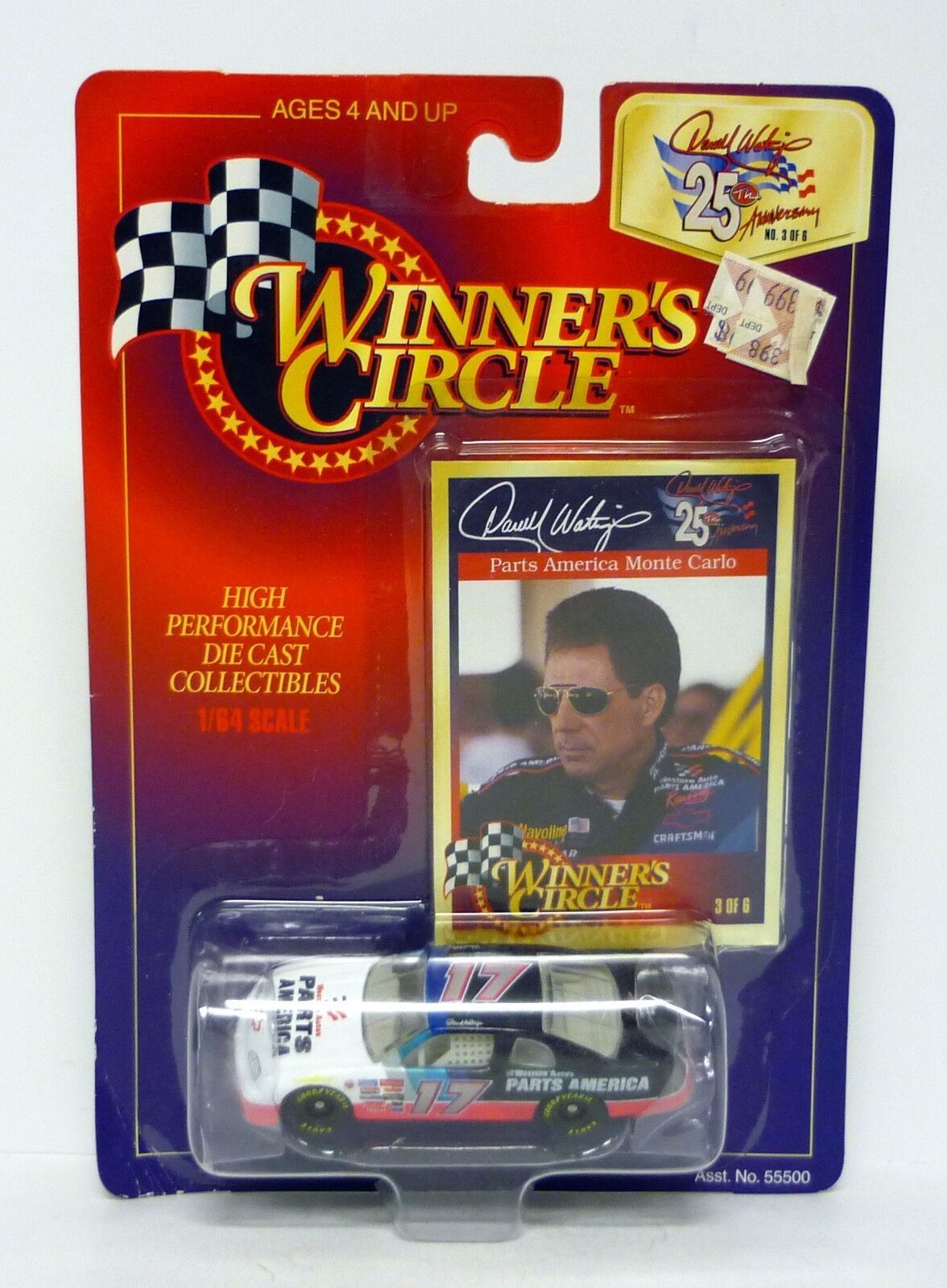 Winner&#39;s Circle Darrell Waltrip #17 Parts America Monte Carlo Die-Cast C... - $2.96