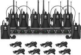 D Debra Audio Au800 Pro Uhf 8 Channel Wireless Microphone System, 8 Bodypack - £293.48 GBP