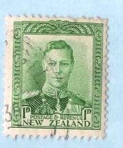 Used New Zealand Postage Stamp (1940) 1d King Henry VI - Scott # 227A - £3.12 GBP