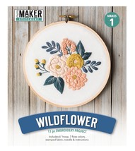 Leisure Arts Wildflowers 6 Inch Embroidery Kit 49806 - £9.34 GBP