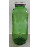 Vintage Indian River Orange Juice Quart Green Glass Bottle Jar with Orig... - £14.75 GBP