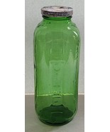 Vintage Indian River Orange Juice Quart Green Glass Bottle Jar with Orig... - $18.81