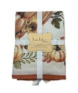 Nicole Miller Tablecloth Orange Fall Thanksgiving Pumpkins Farmhouse  60... - $722.54 MXN