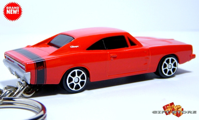  KEYCHAIN ORANGE 69 DODGE CHARGER RT CUSTOM Ltd Ed. ❤️GREAT GIFT❤️ - $29.98