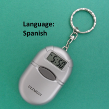 Spanish Talking Alarm Clock Keychain - £10.17 GBP