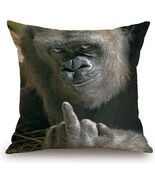 Funny Gorilla Pillowcase 18 in x 18 in. - $28.71