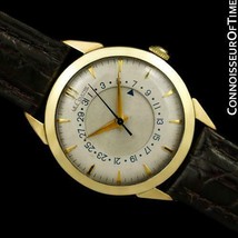 1954 JAEGER-LECOULTRE Vintage Calendar Date Mens Watch - 10K Gold Filled - £1,418.12 GBP